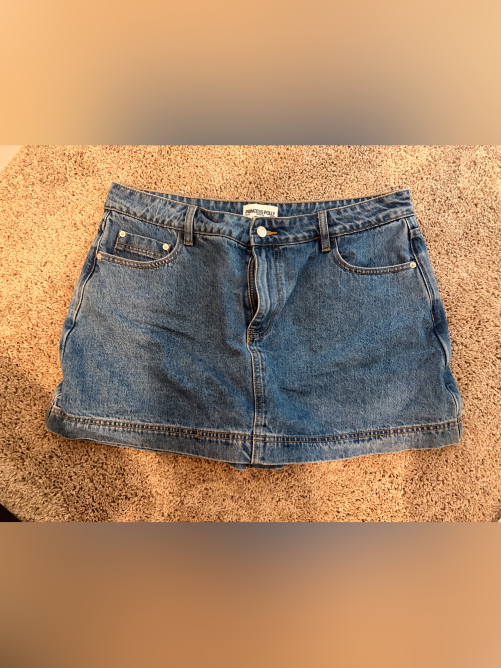 Princess Polly Blue Denim Skort
